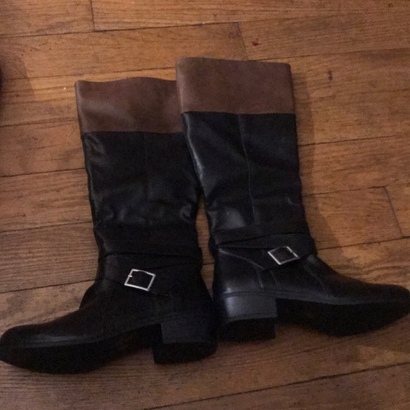 Arizona Jean Company Shoes Arizona Two Tone Riding Boots Poshmark